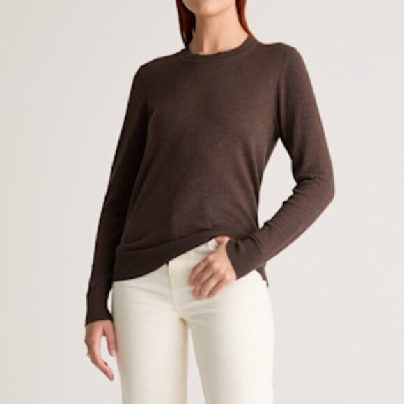 Lightweight Cotton Cashmere Crew Sweater-NWT - Picture 1 of 6